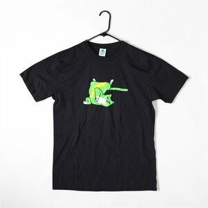 Leon Karssen Cat Drunk Black TShirt Size L Skater Short Sleeve